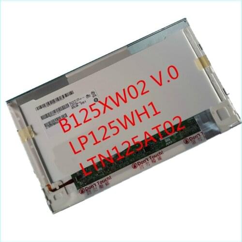 12.5'' Laptop lcd led screen B125XW02 V0 LTN125AT02 LP125WH1 For HP 2560P 2570P Laptop display