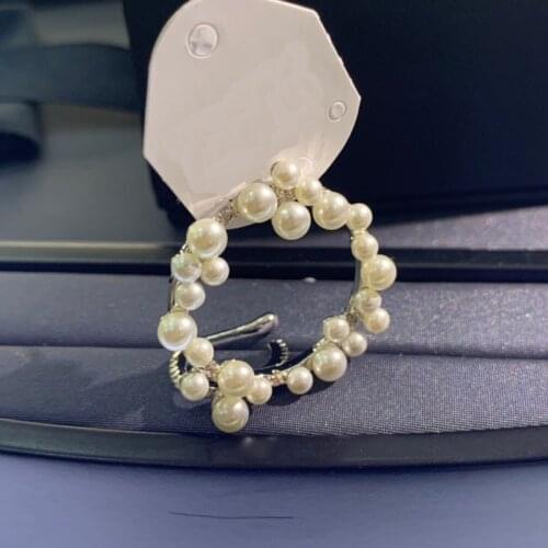 Brand 1:11pc Silver Color White Pearl Ear Cuff Paved Cubic Zirconia Sliding Clip Earring Women Jewelry New Arrival