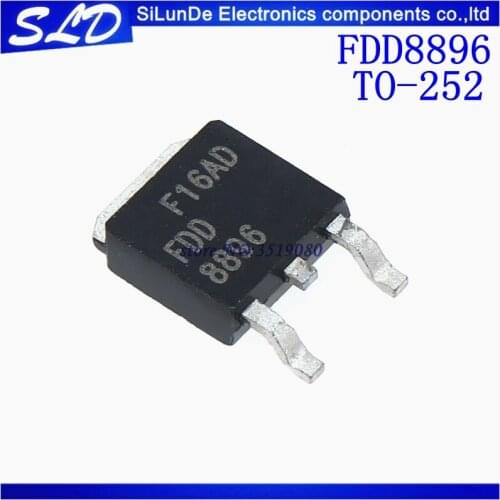 10pcs/lot FDD8896 FDD 8896 TO-252 94A 30V new and Original in stock