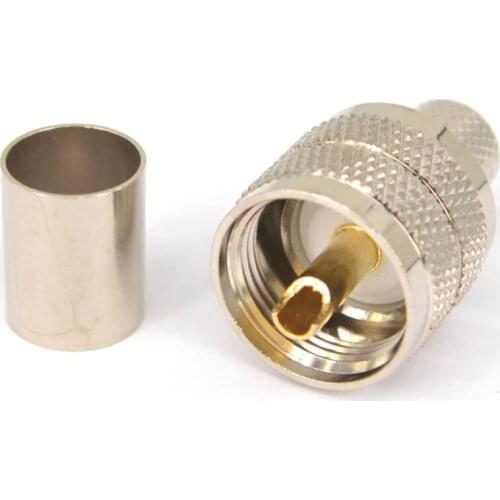 10 Pieces PL259 UHF male plug pin crimp for 7DFB LMR400 50-7