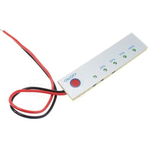 2S 3S 4S 8.4V 12.6V 16.8V 14.4V Battery Capacity Indicator Module Lithium Battery Power Display Board with 5 LED Light