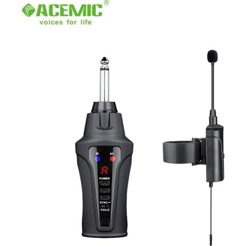 ACEMIC DT-5 Wireless flute microphone signal stable sound quality good reception distance musical instrument microphone