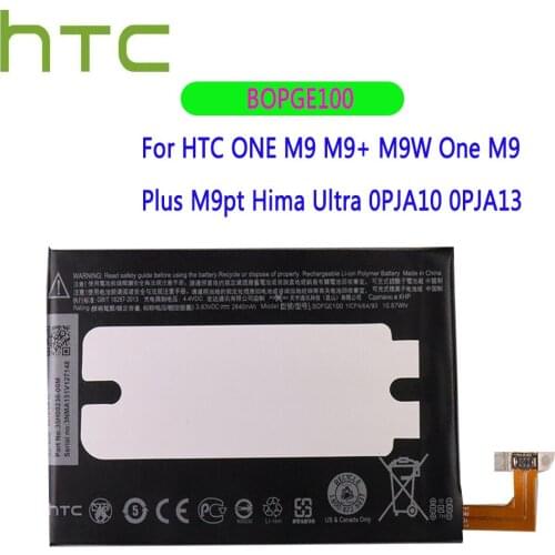 100% Original 2840mAh BOPGE100 Battery for HTC ONE M9 M9+ M9W One M9 Plus M9pt Hima Ultra 0PJA10 0PJA13 Battery