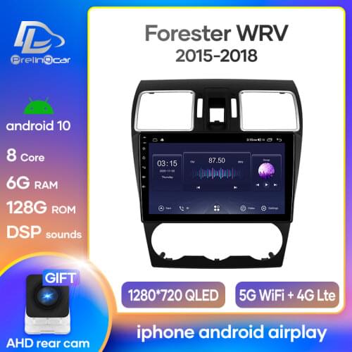 Prelingcar Android 10 For SUBARU Forester WRV 2015-2018 Car Radio Multimedia Video Player GPS Navigation NO 2 din DVD Octa-Core