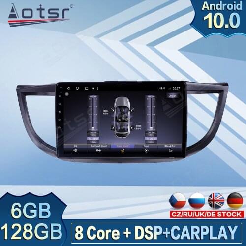 Aotsr 6GB 128GB Car Multimedia DVD Player For Honda CRV 2011 - 2015 GPS Navigator Android Radio Tape Recorder Head Unit Stereo