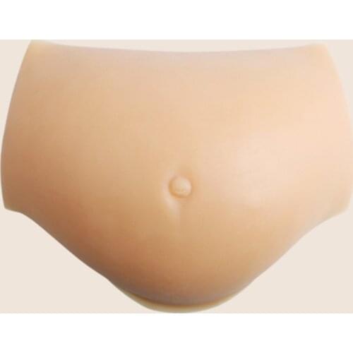 Bionic Skin Fake Pregnant Belly Realistic Stomach Actors Costumes Movie Props Silicone Female Corset Short Waist Belly Fat