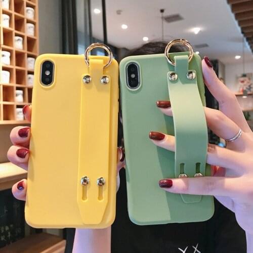 Handheld Stand Phone Cases For Samsung Galaxy A7 2018 A30 A20 A10 A50 A30S A50S Case Soft Silicone Pleasant touch Matte Shell
