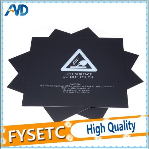 5pcs 220x220mm Black Frosted Heated Bed For Wanhao i3 Anet A8 A6 Ender 5 3D Printer Sticker Build Sheet Build Plate Tape