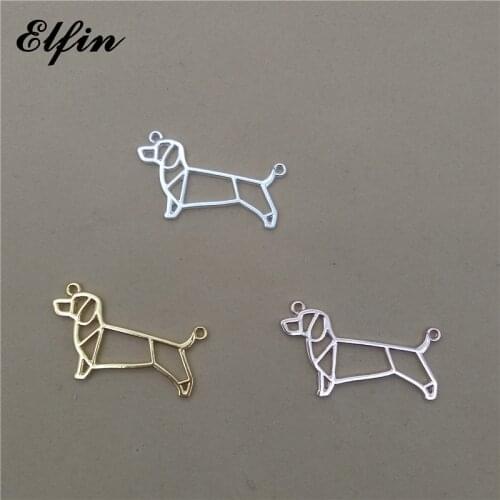 Elfin Origami Dachshund Pendants