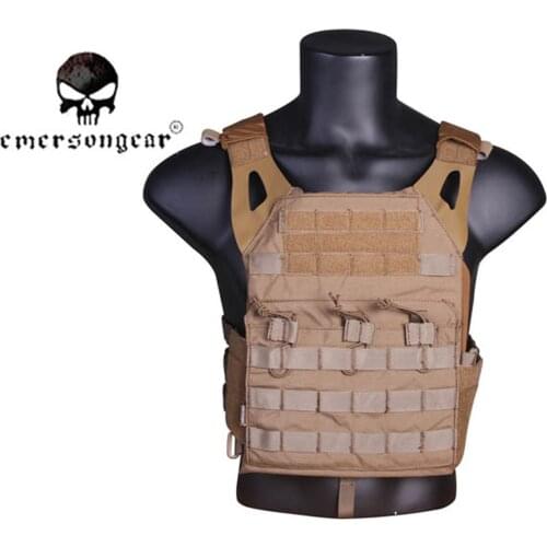 Emersongear JPC Vest simplified version Tactical Jumper Carrier Airsoft Combat Vest Coyote Brown EM7344