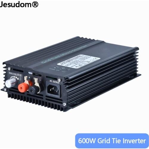 600W MPPT Solar Grid Connected Inverter 12V 24V 36V 48V 60V 72V to AC 110V or 220V Adjustable Battery Discharge Power