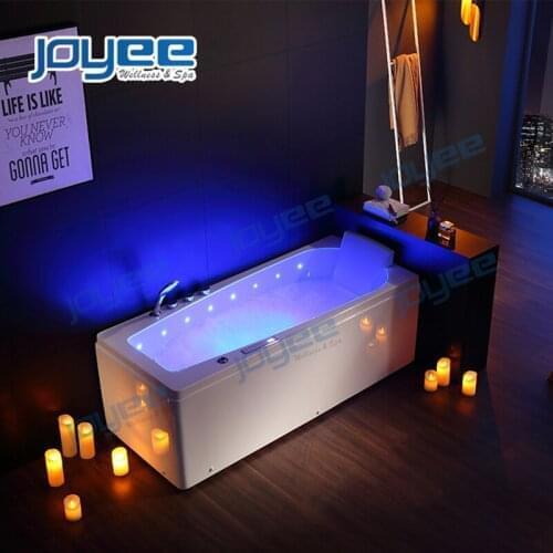JOYEE New Design Soaking whirlpool spa bath Bathtub Mini 1 Person Indoor Spa Hot Tub with Lounger