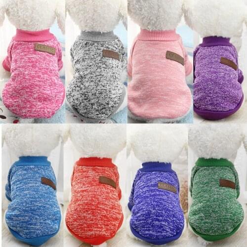 KEMISIDI Dog Clothes Ten Colors Classic Fashion Wool Sweater Dog And Cat Autumn And Winter Sweet Fleece Clothing
