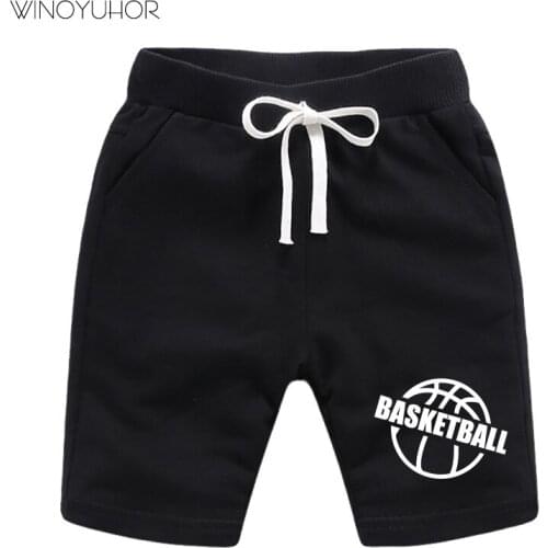 Summer Children Shorts Cotton Boys Girls Basketball Print Shorts Toddler Panties Kids Beach Short Cool Sports Pants Baby