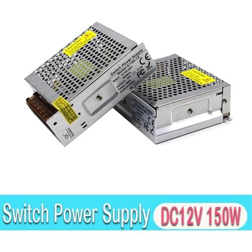 Mini Size Power Supply DC12V 12.5A 150W Led Driver Transformers AC100-240V To DC 12V SMPS for CCTV Strip Modules Light Monitor
