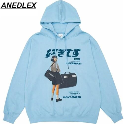 Men Woman Hip Hop Hoodie Streetwear Sweatshirt Japanese Kanji Girl Print Pullover 2021 New Harajuku Cotton Casual Hoodie Autumn