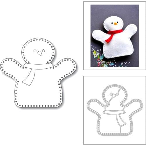 2020 New Christmas Metal Cutting Dies For DIY Cut Paper Craft Making Card Sewing Snowman Gingerbread Man Scrapbooking No Stamps
