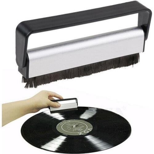 New Useful Carbon Fiber Record Cleaner Cleaning Brush Vinyl Anti Static Dust Remover Turntable Player Accessory