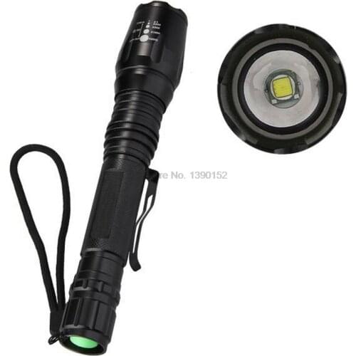 By dhl 100pcs high quality X7 2000 lumen XM-L T6 LED Bulb zoomable focus flashlight torch lamp light Outdoor Camping Lighting