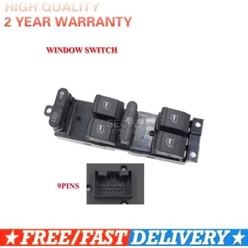 For VW 99-04 GTI Golf 4 Jetta MK4 BORA BEETLE Passat B5 Window Panel Master Control Switch OE:3BD 959 857 1J4959857