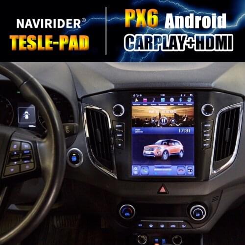 PX6 Car Bluetooth Screen Tesla Android 9.0 GPS Navigation Multimedia For Hyundai Creta IX25 2017 2018 Radio Stereo DSP Head Unit