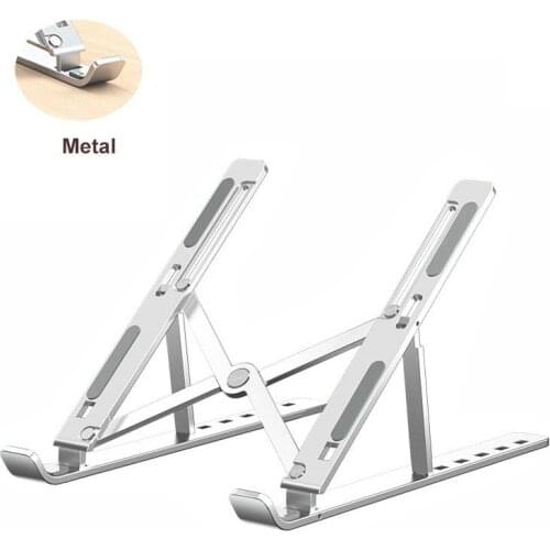 Aluminum Foldable Laptop Stand Adjustable Notebook Holder Portable Support For Macbook Pro Air Computer Tablet PC Bracket