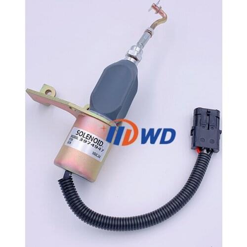 SD-008A2 3974947 D59-105-06 24V Fuel Shutdown Solenoid for Cummins excavator