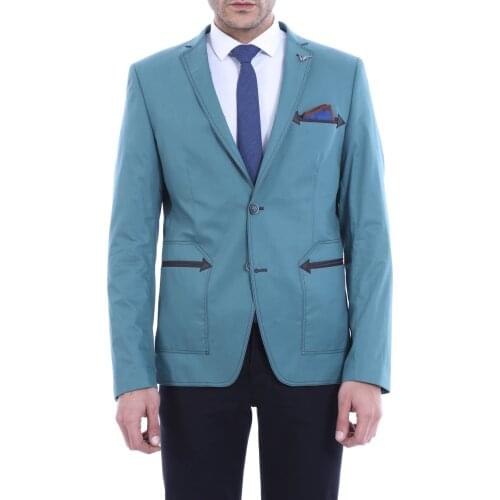 Two Buttoned Grey Blazer Wessi