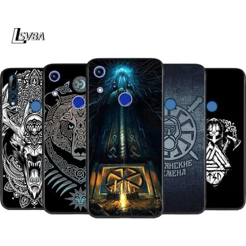 Slavic Viking Symbol Kolovrat Silicone Cover For Honor 8 8A Prime 8X MAX 8C 8S 7A 7C 7S Play 3E V9 Pro Phone Case
