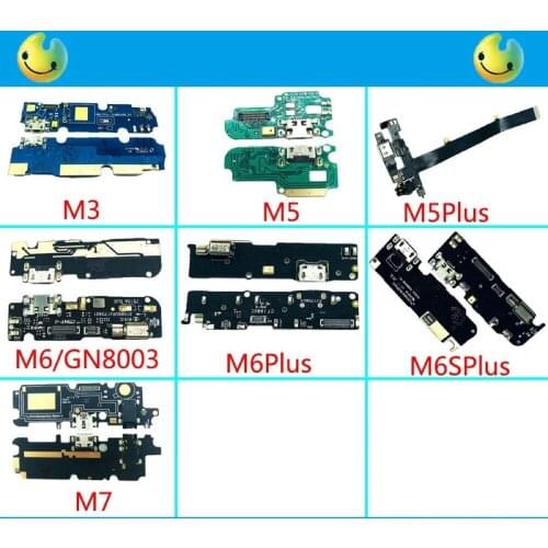 Gionee M3 M5 M5PLUS M6 GN8003 M6SPLUS M7 USB Charging Connector Platelet Original New PCB Motherboard Replacement IC Motor mic