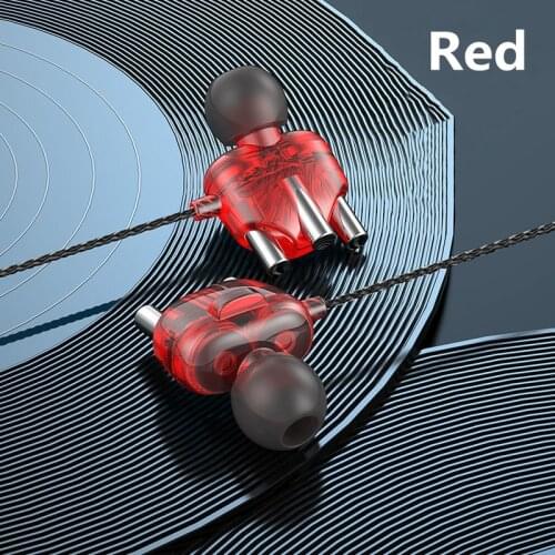 Stereo 3.5MM Jack Wired Earphone Universal In-Ear Heavy Bass Stereo Wired Earphones Sports Gaming Headsets with Mic For Phone