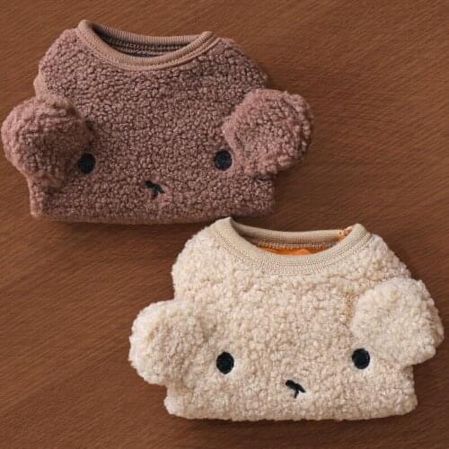 Hoodie Pet Dog Clothes Cartoon Clothing Dogs Super Small Clothing Cute Warm Chihuahua Winter Coffee Color Boy Chien Thermal