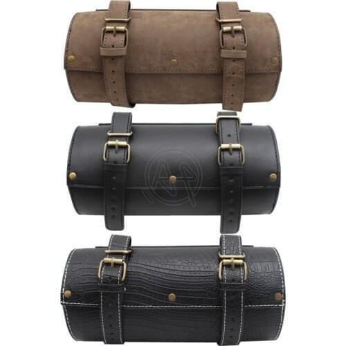 Universal Fit Motorcycle Cruiser Tool Bag Fork Barrel Shape Handlebar Front Bag Electric Vehicle Tool Multi-Function Fork Kit