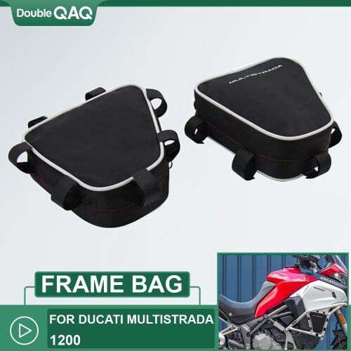 Motorcycle Waterproof Repair Tool Positioning Frame Bag Crash Bar Package Toolbox Bags For DUCATI Multistrada 1200