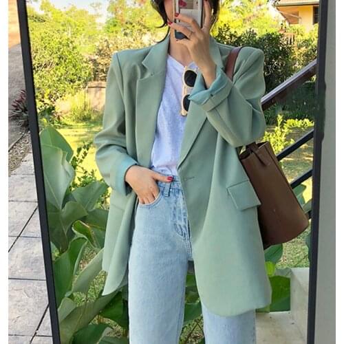 Women 2020 Fashion Office Wear Blazers Coat fashion Long Sleeve Female Office Lady Outerwear Chic Tops
