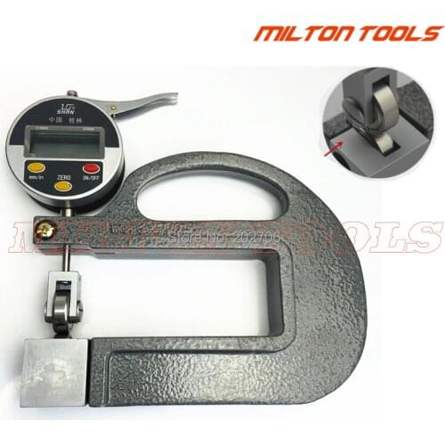 0-10mm digital thickness gauge with roller insert 0.01mm Continuous digital thickness gauge