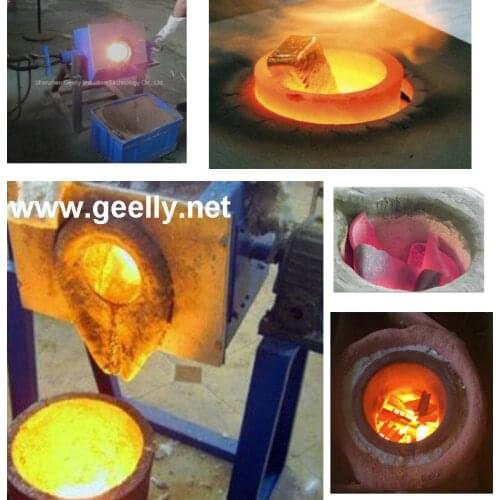 110KW Metals Melting Machine Induction Melting Furnace for Melting 50Kgs Aluminum
