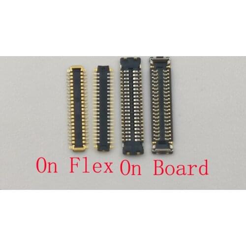 2Pcs LCD Display Screen Plug FPC Connector For Huawei Honor 30 Mate20x Mate 20x Mate 20 X V10 View 10 P30 PRO P30PRO Board 40pin