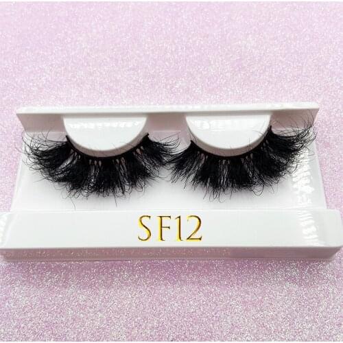 25MM New Messy Mink Eyelashes Long Soft Mink Long Eye Lashes In Bulk Dramatic Handmade Lashes Makeup 3D Natural False Eyelashes