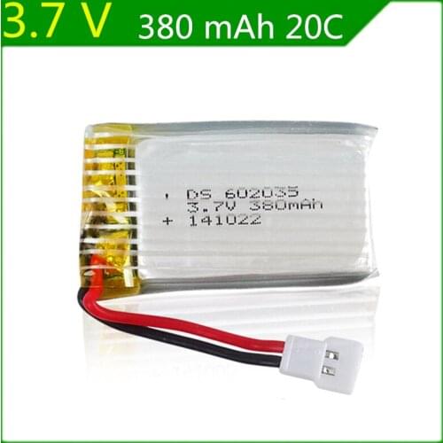 3.7V 380mAh battery X4 H107 Venus reached 385 US Linda Di Feida F180 F47 F48 602035 20C