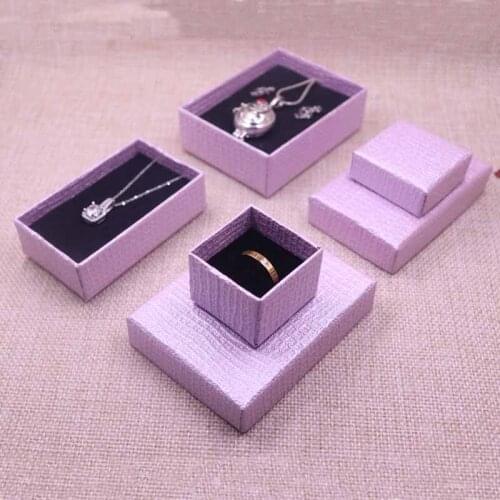 30 Pcs New 2018 New Diy Necklace Box Ring Gift Box 85x65x30mm/40x40x30mm/82x62x30mm 3Sizes Custom Logo Will cost Extra