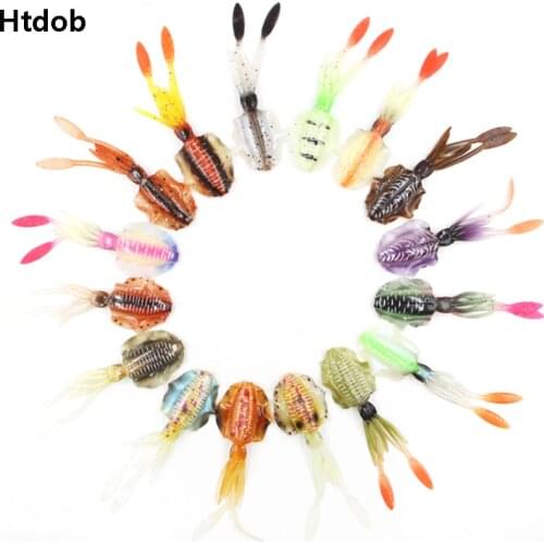 5Pcs Fishing Soft Lure 8.4g/14g/20g 150mm Luminous/UV Squid Jig Fishing Lures Octopus Calamar For Sea Fishing Wobbler Bait