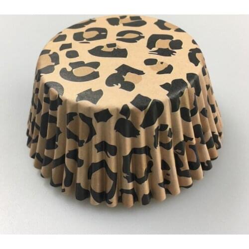 50x cupcake liners animal print muffin cupcake paper cup cupcake cases holder 4 birthday party bakery wedding cupcake decoration