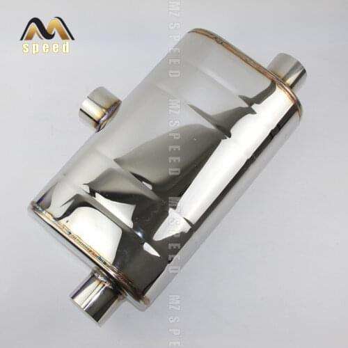 Stainless steel automobile exhaust pipe 51mm 63mm 70mm 76mm Universal muffler modified mesh muffler low sound exhaust pipe