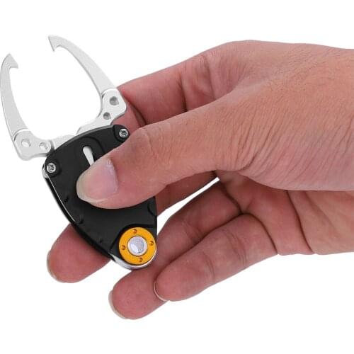 Free Shipping Mini Metal Fishing Gripper Fish Lip Grip Clamp Fishing Plier Controller Fishing Grabber Tool Pesca Accessories