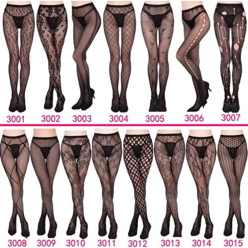 13 Style Sexy Women Long Fishnet Sexy Stockings Pantyhose Mesh Stockings Lingerie Skin Thigh High Stocking