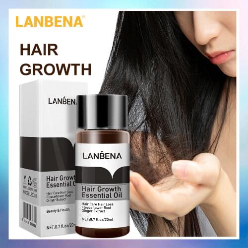 LANBENA Fast Powerful Hair Growth Essence Products Essential Oil Liquid Treatment Preventing Hair Loss Hair Care dropshipping