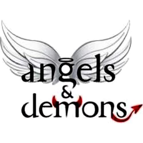 Hot Personality angels & demons Car Stickers and KK Vinyl Decals PVC Cover Scratches Bumper Window Motorcycle