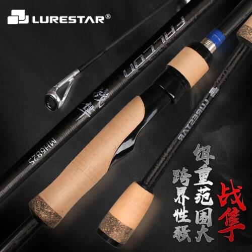 LURESTAR FALCON Spinning Casting Fishing Rod 2.03m 2.28m 3pcs MH Power Lure WT 5-28g Distance Throwing Rod Lure Rod Fishing Rods