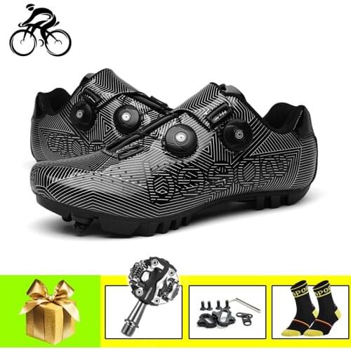 Cycling Shoes Men Professional Racing Biking Shoes Self-locking Ultralight Bicycle Sneakers Outdoor Sport Mountain Bike Shoes